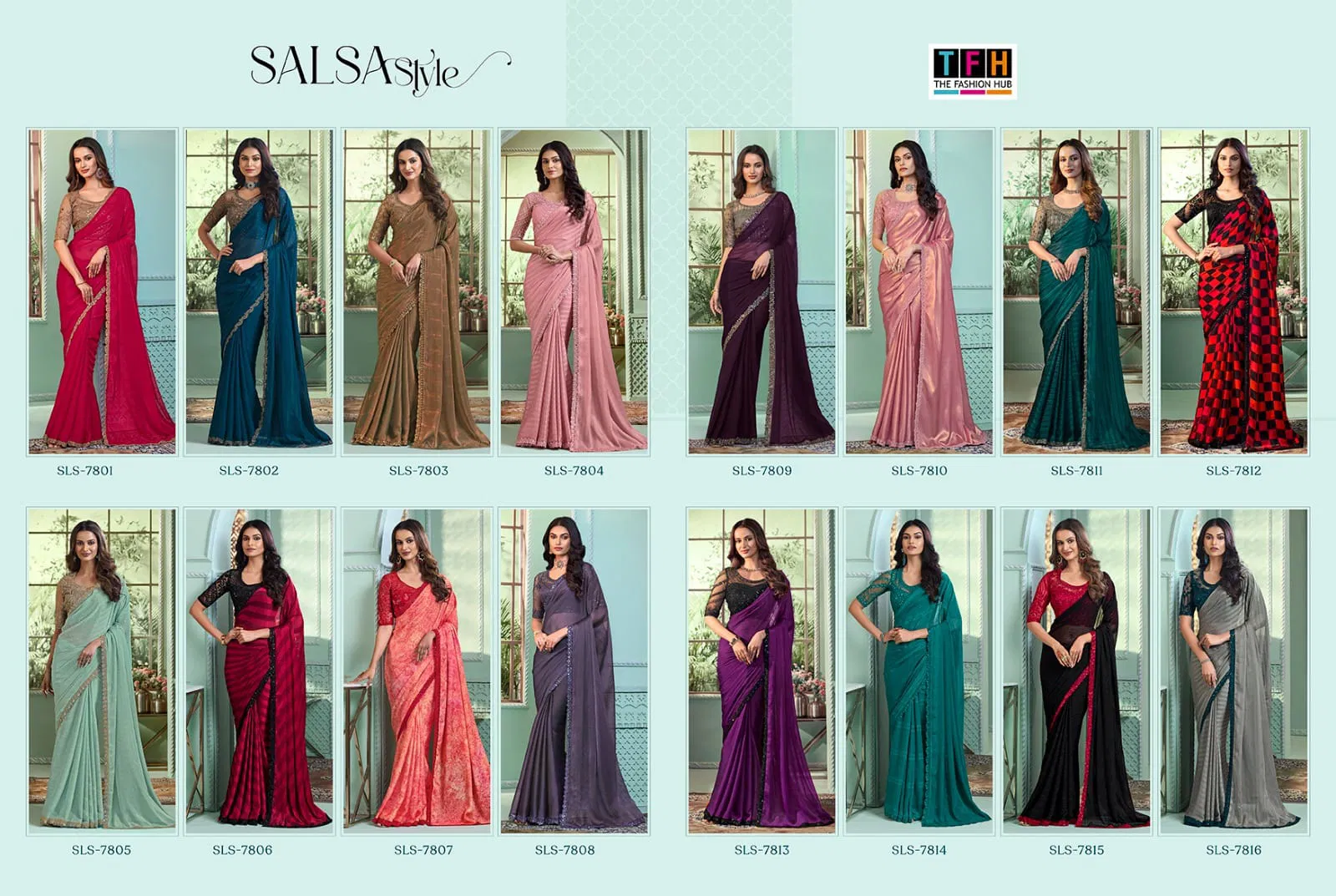 Salsa Style 3 By TFH Party Wear Designer Sarees Wholesale Clothing Suppliers In India